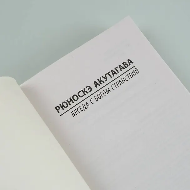 Книга Беседа с богом странствий (Рюноскэ Акутагава) — 9