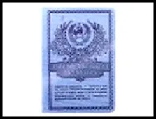 Обложка для паспорта " Сберкнижка" 13,7*9,6см 445950, шт