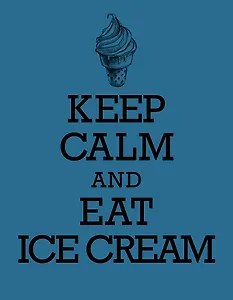Книга для записи рецептов. KEEP CALM and EAT ICE CREAM