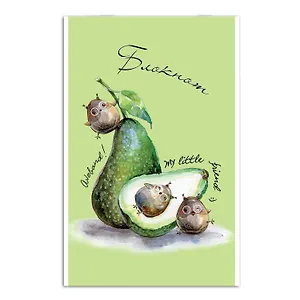 Блокнот А5 40л кл. "АВОКАДО" скоба