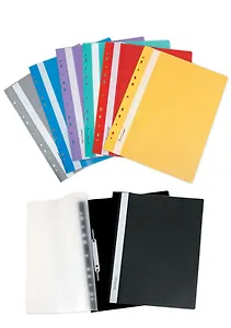 Папка-скоросшиватель А4 с перфорацией, пластик, ассорти, Berlingo