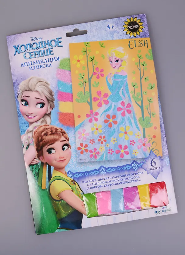 Набор для творчества, Оригами, Чудо-творчество, Disney/Дисней Frozen™ Аппликация из песка Эльза и Анна, 21*30см, в ассортименте 2586625 — 1