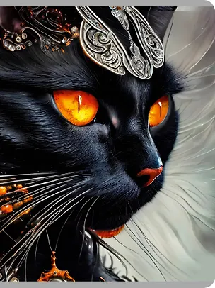 Тетрадь в клетку Listoff, "Фантастическая кошка", А4, 80 листов 3040106