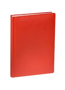 Ежедневник недат. А5 136л "VELVET" красный, иск.кожа, ляссе, Bruno Visconti