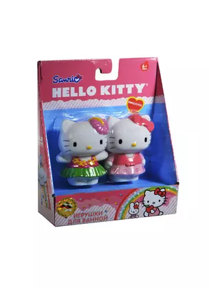 Набор для купания Hello Kitty ПВХ (2шт) (2R-BOX) (Играем вместе) (пищалка) (в ассорт.) (0,6+) (дисплей) (в кор. 4х12 наб.) — 2432617 — 1