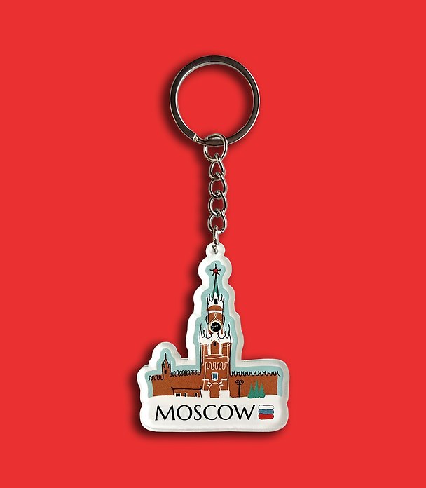 Брелок Кремль (Москва) (5х5) (KCH00-MSK0035-A-EN) 3140114 — 1
