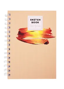 Скетчбук А5 60л "On and on 7" белый офсет, 120г/м2, обложка Soft Touch, широкая евроспираль