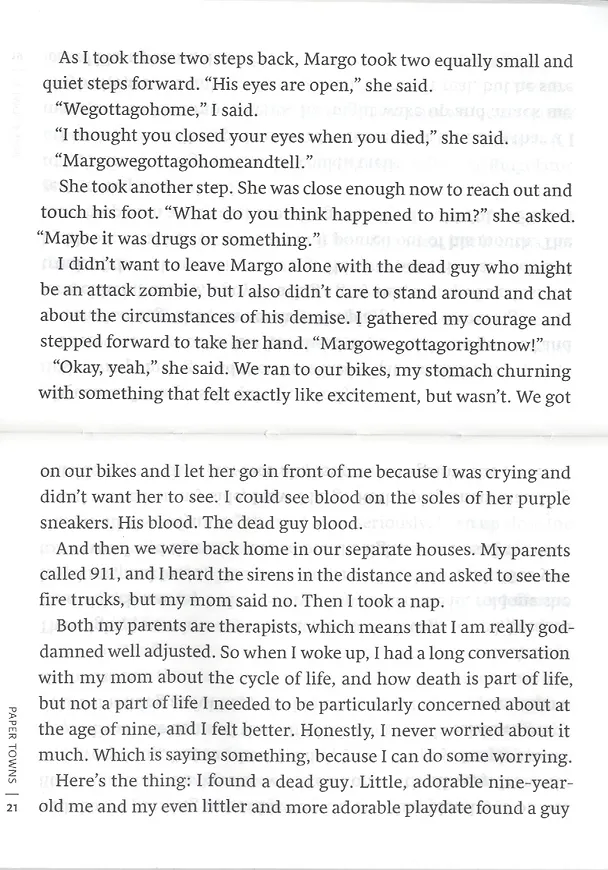 Книга Paper Towns (Джон Грин) — 4