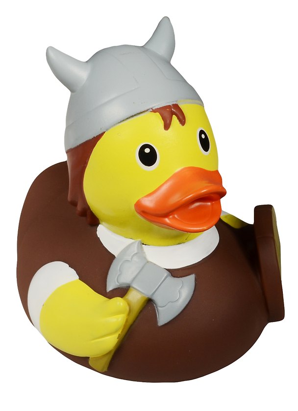 Игрушка для ванной, уточка резиновая FUNNY DUCKS "Уточка викинг" (1982) 2553071 — 1