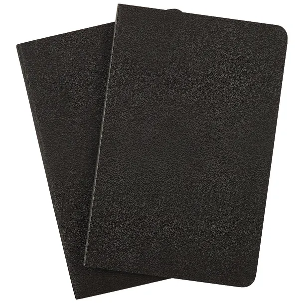 Набор записных книжек Moleskin Volant Pocket, 2 штуки, мягкая обложка, чёрная, 40 листов, А6 242459 — 3