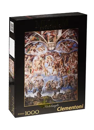 Пазл Clementoni Музеи 1000 эл. 69*50см. "Микеланджело "Страшный суд" 2516437