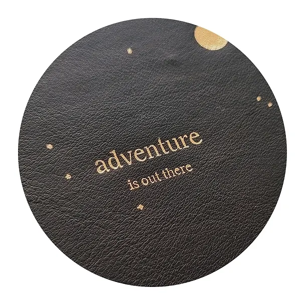 Тетрадь А5 96л кл. "Adventure" бежевый, иск.кожа, мягк.переплет, тисн.фольгой, полускр.спираль, кнопка 3055504 — 6