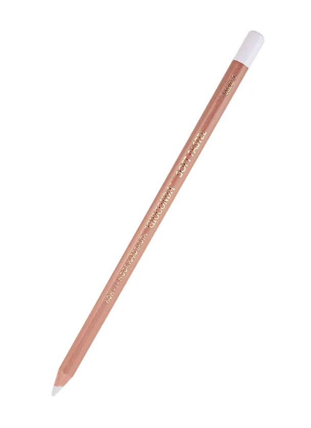 Карандаш пастельный GIOCONDA SOFT 8820, титановый белый, Koh-i-Noor 2934998 — 1