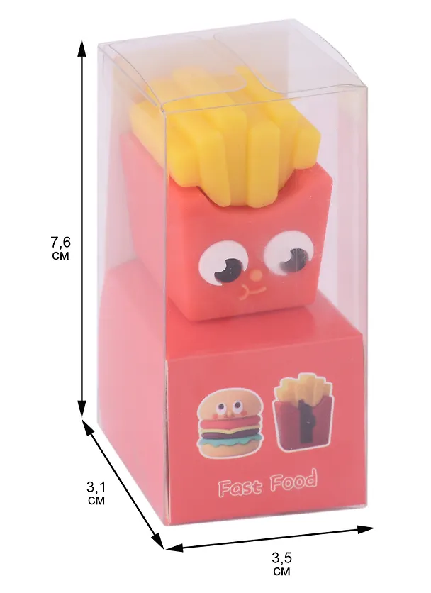 Точилка «Fast food», пластик, в ассортименте 2947398 — 2