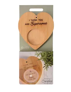 Набор чайных свечей с подсвечником Сердце Supersweet (4шт) (12-pluswealth-202505-CAN6)