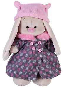 Мягкая игрушка Зайка Ми в пальто и розовой шапке (25 см) (StS-197)