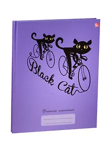 Дневник для ср. и ст.кл. "Коты (графика)" 7БЦ, мат.ламин., выб. лак, Unnika