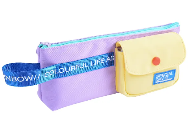 Пенал на молнии Colourful Life (пастель) (23х10) (ткань) (ПВХ бокс) 2934735 — 4