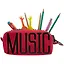 Пенал «Music», 21.5 х 10.5 см — 2723815 — 3