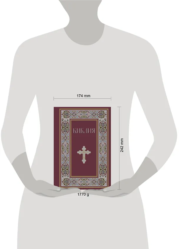 Книга Библия. Книги Священного Писания Ветхого и Нового Завета. РПЦ. Полное издание с неканоническими книгами. (Красная) () — 9