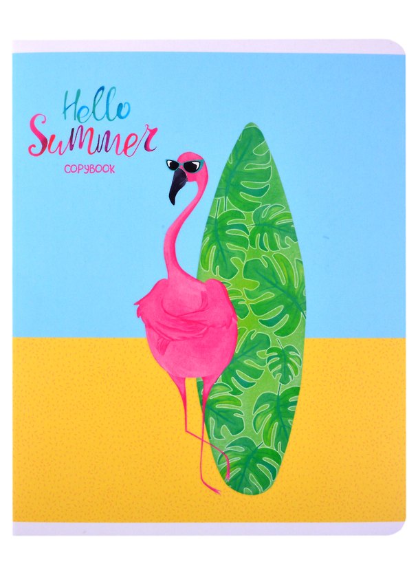 Тетрадь общая «Hello summer», 48 листов в клетку, A5, в ассортименте - Listoff 2883053 — 1
