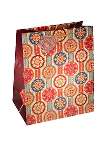 Пакет подарочный бумажный А4 "Теплые узоры" 26*32*13см, ламинат, Феникс-Презент