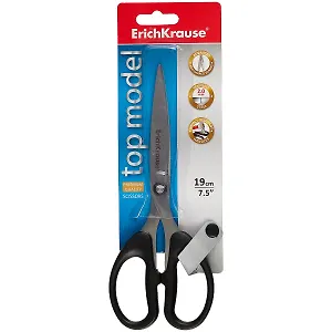 Ножницы 190мм "Top Model" черные, блистер