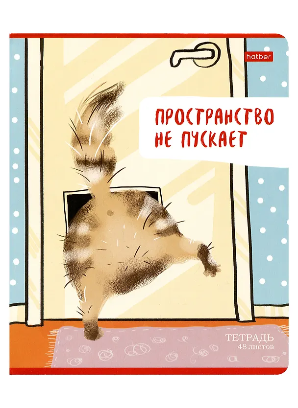 Тетрадь общая «Кот - обормот», 48 листов в линейку, А5, в ассортименте - Hatber 2980167 — 3