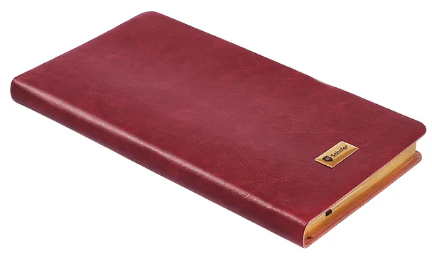 Записная книжка А6+, 96 листов в линейку/нелинованная, бордо, Schiller 3110793 — 6