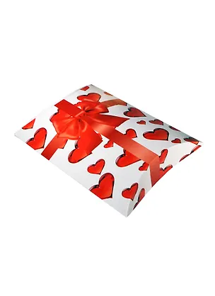 Упаковка подарочная сердечки белое сердце (UK00000010) 2406970
