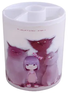 Стакан для пишущих принадлежностей "Саша и её друзья-коты" пластик