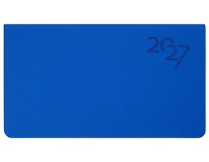 Планинг дат. 2027г. 64л "Soft Touch" космический синий, карманный, иск.кожа, интегр.переплет, тонир.блок, скругл.углы, ляссе, инд.уп