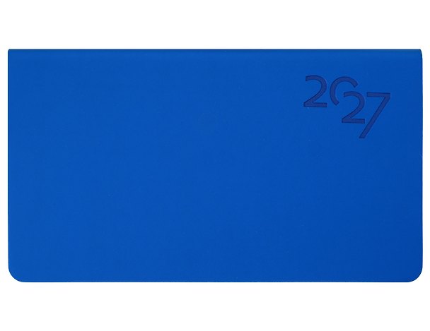 Планинг дат. 2027г. 64л "Soft Touch" космический синий, карманный, иск.кожа, интегр.переплет, тонир.блок, скругл.углы, ляссе, инд.уп 3173948 — 1