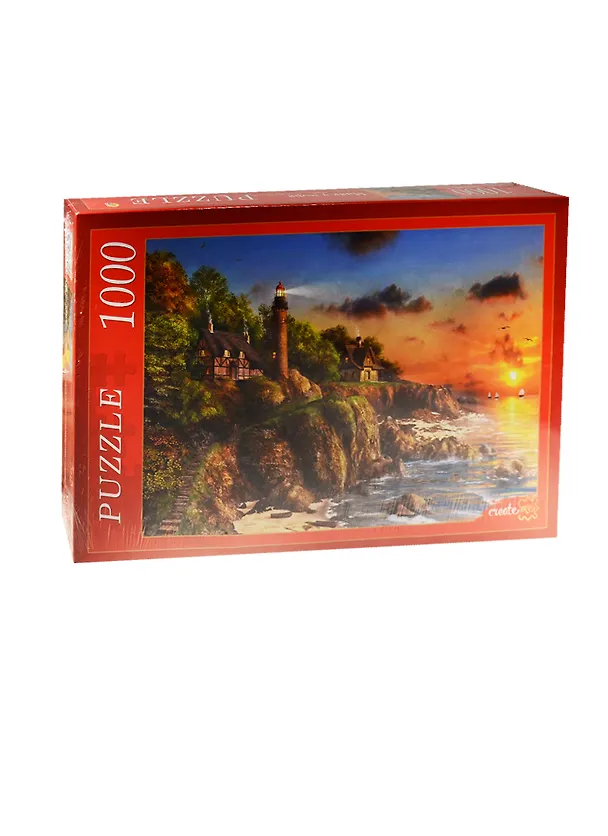 Пазл РЫЖИЙ КОТ 1000 эл. 68,5*48,5см. Маяк у моря 2548302 — 1
