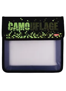 Папка для тетрадей А5 "Camouflage" пластиковая, 1отд., липучка, инд.уп.