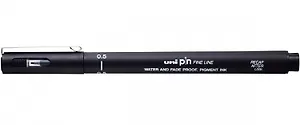 Линер черный "PIN" 05, толщина линии 0.5, UNI