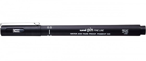 Линер черный "PIN" 05, толщина линии 0.5, UNI 3143946 — 1