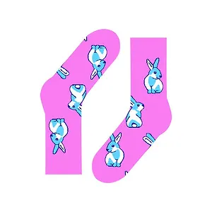 Дизайнерские носки St.Friday, размер 34-37, Фуксия