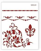 Трафарет пластиковый многоразовый Ажур (20х25) (Л-003)