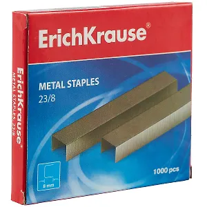 Скобы №23/8 1000шт, к/к