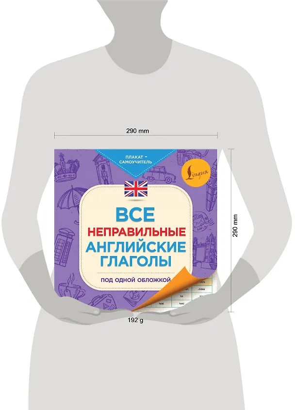 Книга Все неправильные английские глаголы под одной обложкой. Плакат-самоучитель () — 3