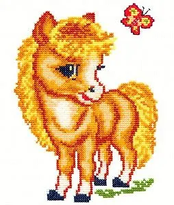 Набор д/творчества ЧУДЕСНАЯ ИГЛА Набор д/вышивания "Веселая лошадка" *