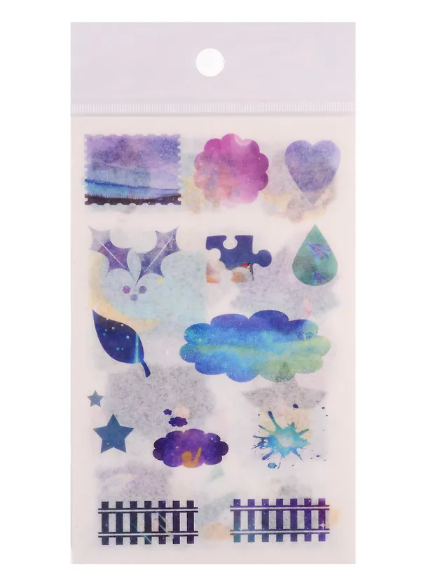 Наклейки бумажные Starry night dream, 15,5*10, (6 листов) 2727273 — 1