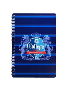 Записная книжка А6+ 60л 126*188 кл."Notebook" пласт.обл., вырубка, спираль, Феникс