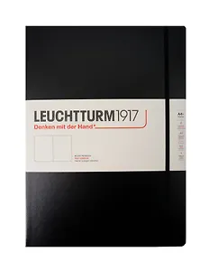 Книга для записей A4+ 117л нелин. "Master" тв.обл., черный, Leuchtturm1917