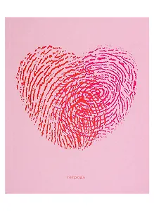 Книга для записей А5+ 96л лин. "Розовая обложка" интеграл.перепл., глянцевая ламинация