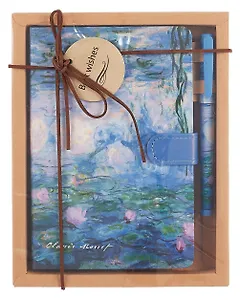 Набор канцелярский "Клод Моне. Лилии" книга для записей, ручка шариковая, инд.уп.