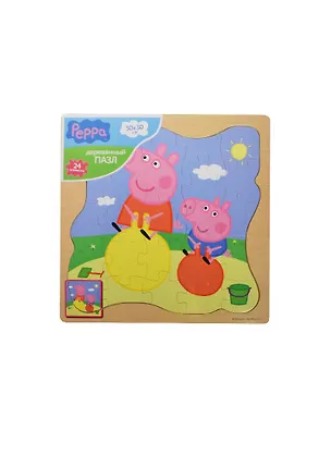РОСМЭН Peppa Игровой набор Пазл 30*30 "Песочница" дерев. 25124 2454979