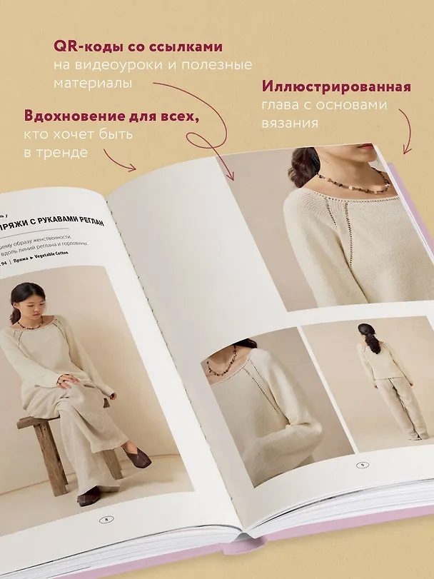 Книга Свобода вязать! Стильная одежда от корейского дизайнера, связанная на спицах (Дэри Ким) — 8