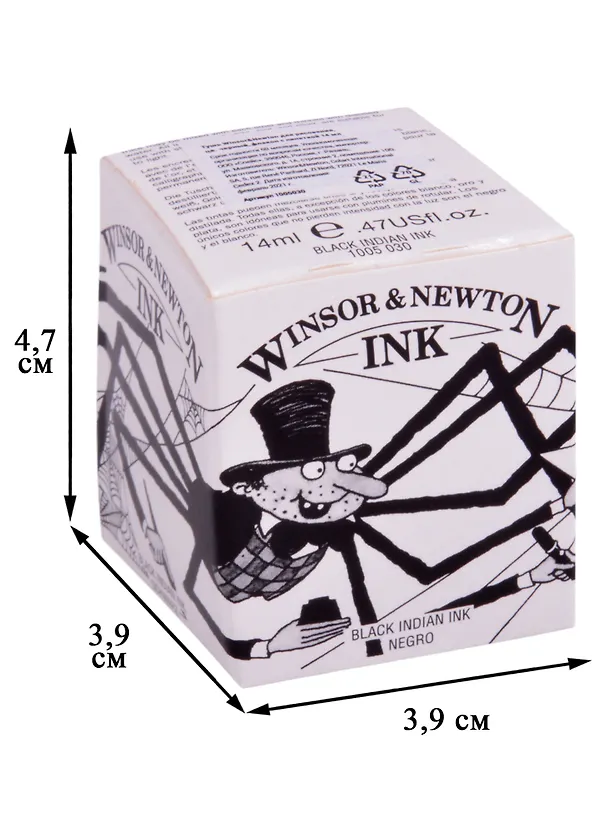 Тушь художественная Winsor&Newton, 14 мл, черная 261836 — 2